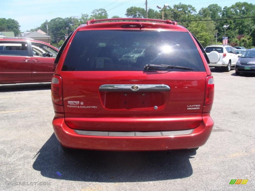 2003 Town & Country Limited AWD - Inferno Red Pearl / Gray photo #8