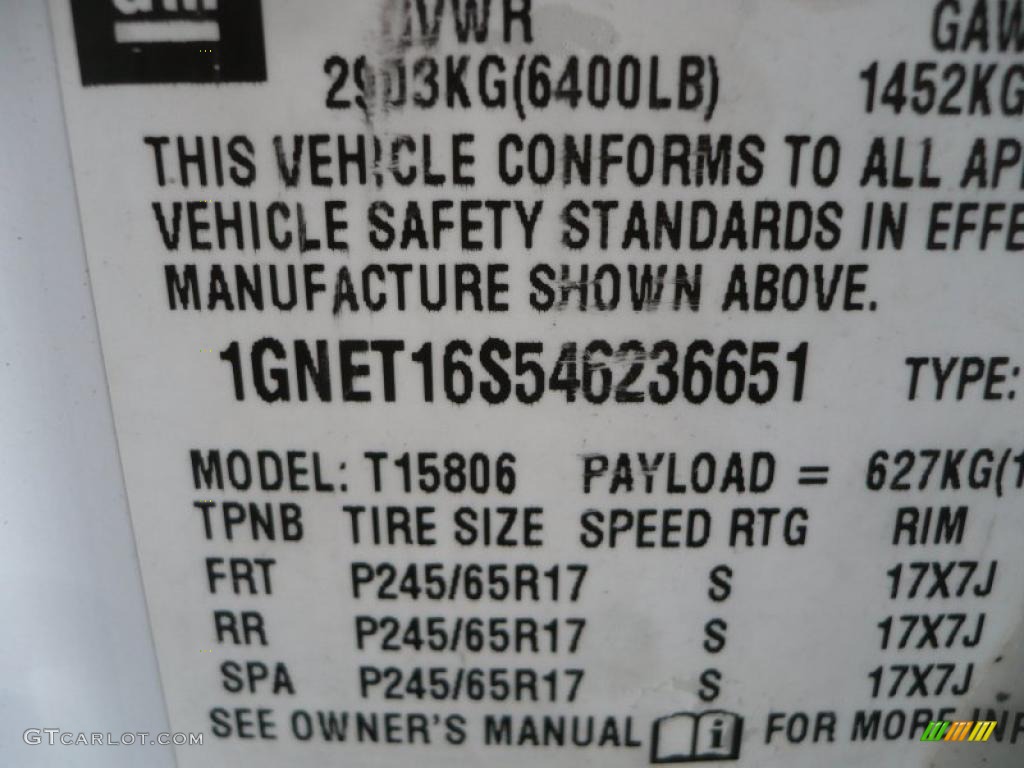 2004 TrailBlazer EXT LS 4x4 - Summit White / Medium Pewter photo #33