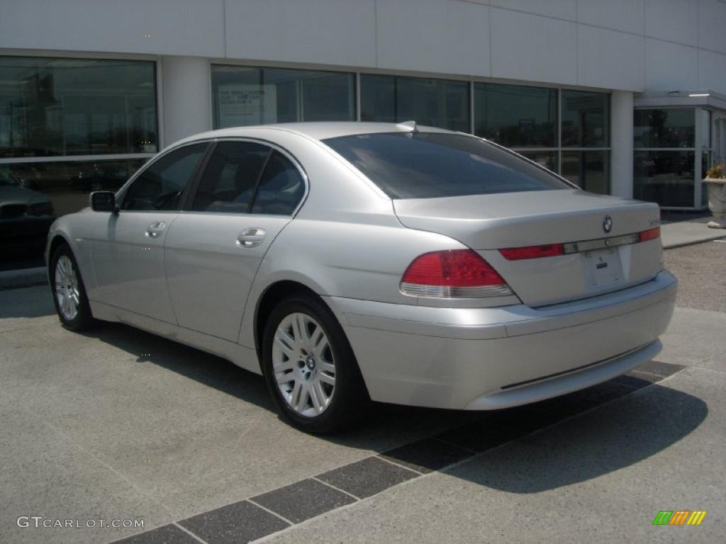 2002 7 Series 745i Sedan - Titanium Silver Metallic / Flannel Grey photo #5