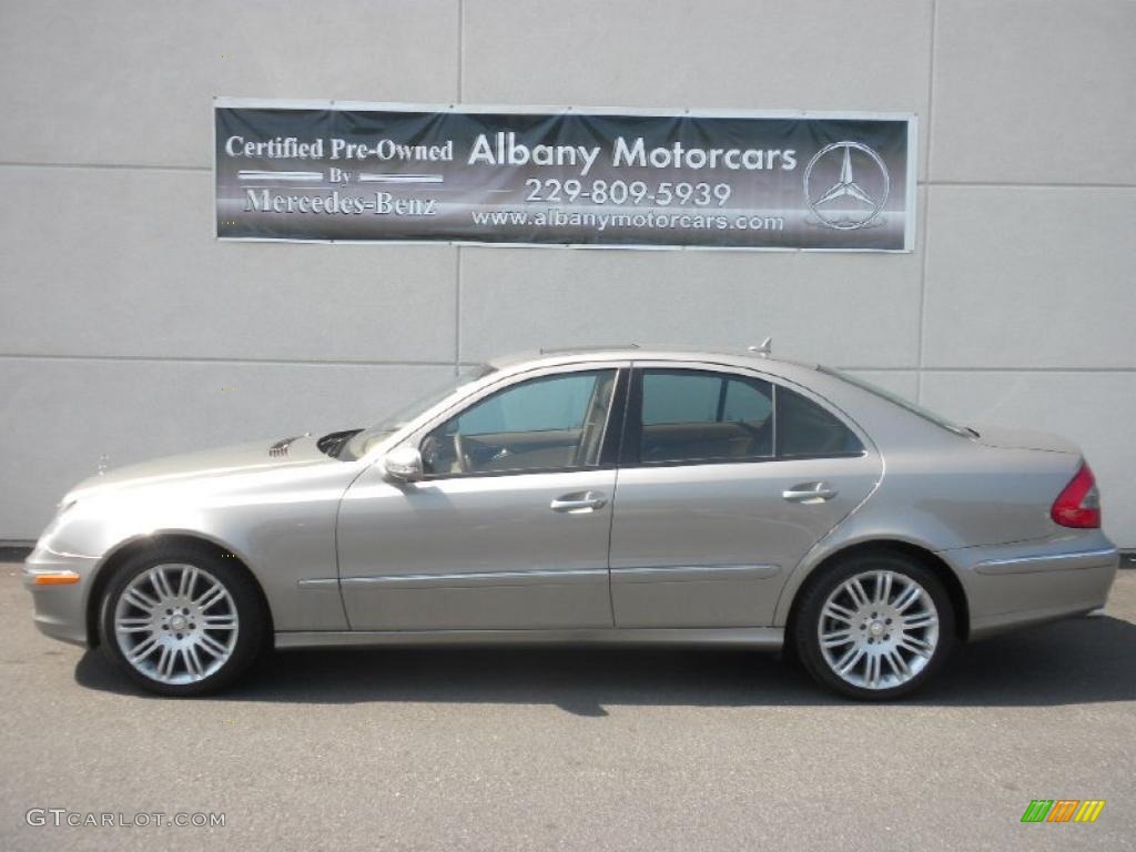 2008 E 350 4Matic Sedan - Pewter Metallic / Cashmere photo #1