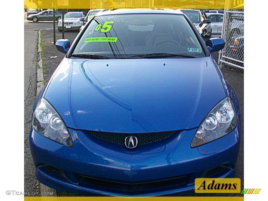 2005 RSX Type S Sports Coupe - Vivid Blue Pearl / Ebony photo #5