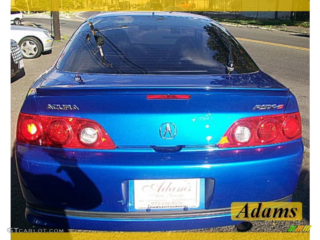 2005 RSX Type S Sports Coupe - Vivid Blue Pearl / Ebony photo #7