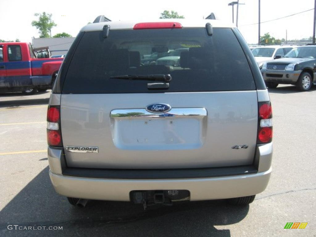 2008 Explorer Eddie Bauer 4x4 - Vapor Silver Metallic / Camel photo #4