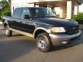 2001 Black Ford F150 Lariat SuperCrew 4x4  photo #10