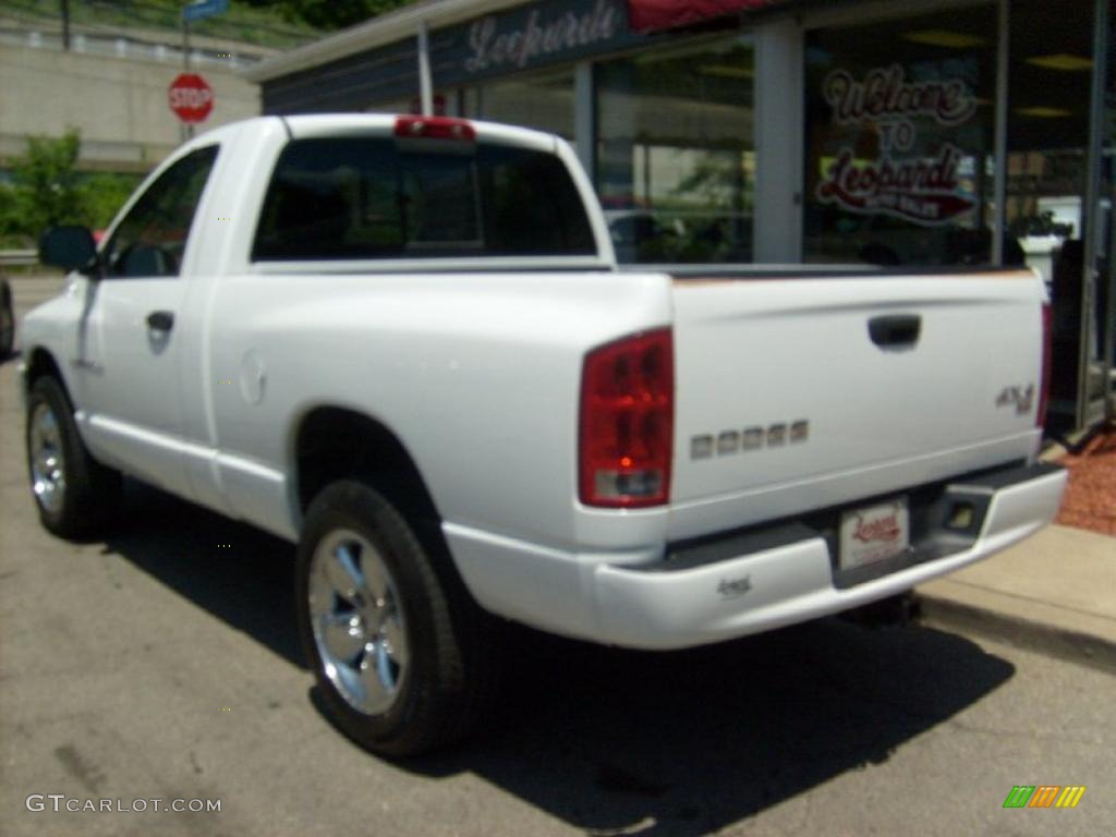 2003 Ram 1500 SLT Regular Cab 4x4 - Bright White / Dark Slate Gray photo #3