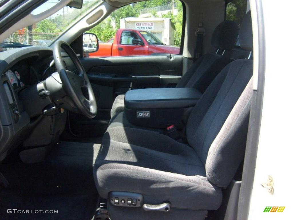 2003 Ram 1500 SLT Regular Cab 4x4 - Bright White / Dark Slate Gray photo #10