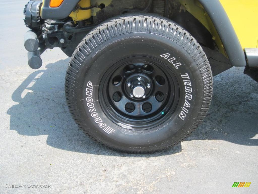 2004 Wrangler SE 4x4 - Solar Yellow / Dark Slate Gray photo #14
