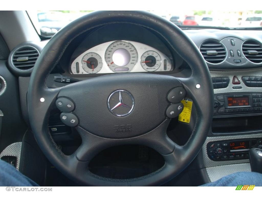 2004 CLK 55 AMG Coupe - Capri Blue Metallic / Charcoal photo #19