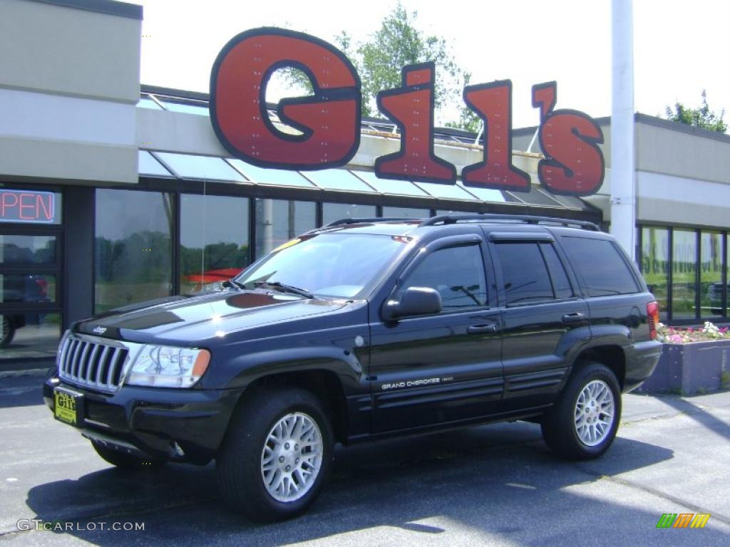 2004 Grand Cherokee Limited 4x4 - Brillant Black Crystal Pearl / Dark Slate Gray photo #1