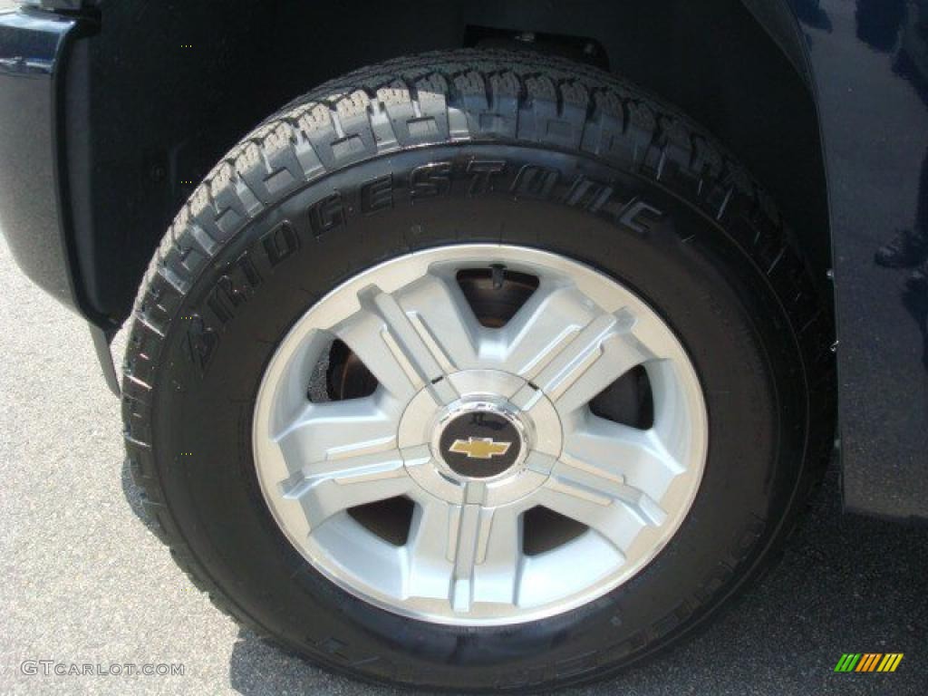 2008 Silverado 1500 LT Crew Cab - Dark Blue Metallic / Light Cashmere/Ebony Accents photo #21