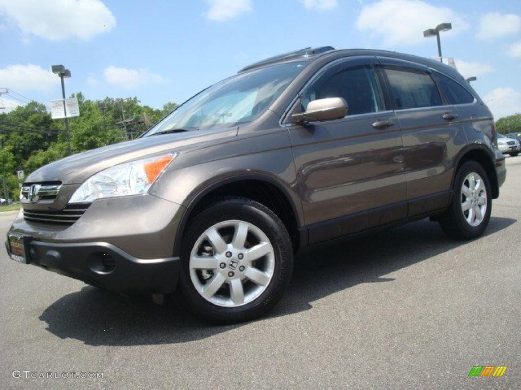 2009 CR-V EX-L 4WD - Urban Titanium Metallic / Black photo #2