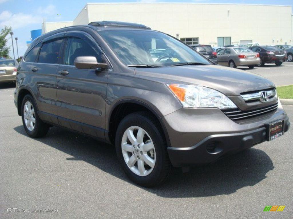 2009 CR-V EX-L 4WD - Urban Titanium Metallic / Black photo #8