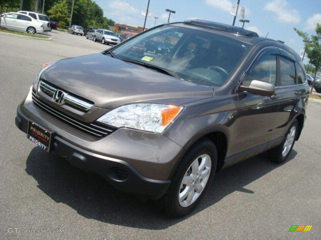 2009 CR-V EX-L 4WD - Urban Titanium Metallic / Black photo #10