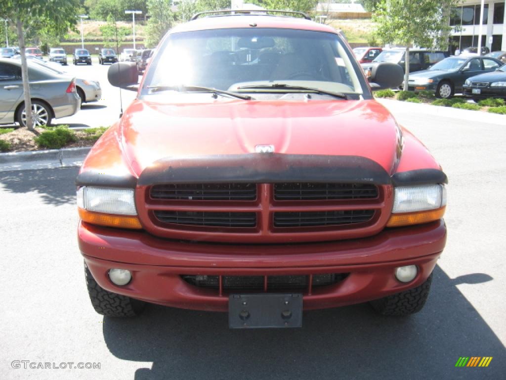 2000 Durango SLT 4x4 - Chili Pepper Red Pearl / Camel photo #6