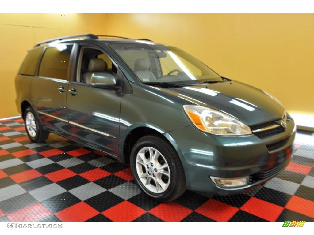 2005 Sienna XLE Limited AWD - Aspen Green Pearl / Taupe photo #1