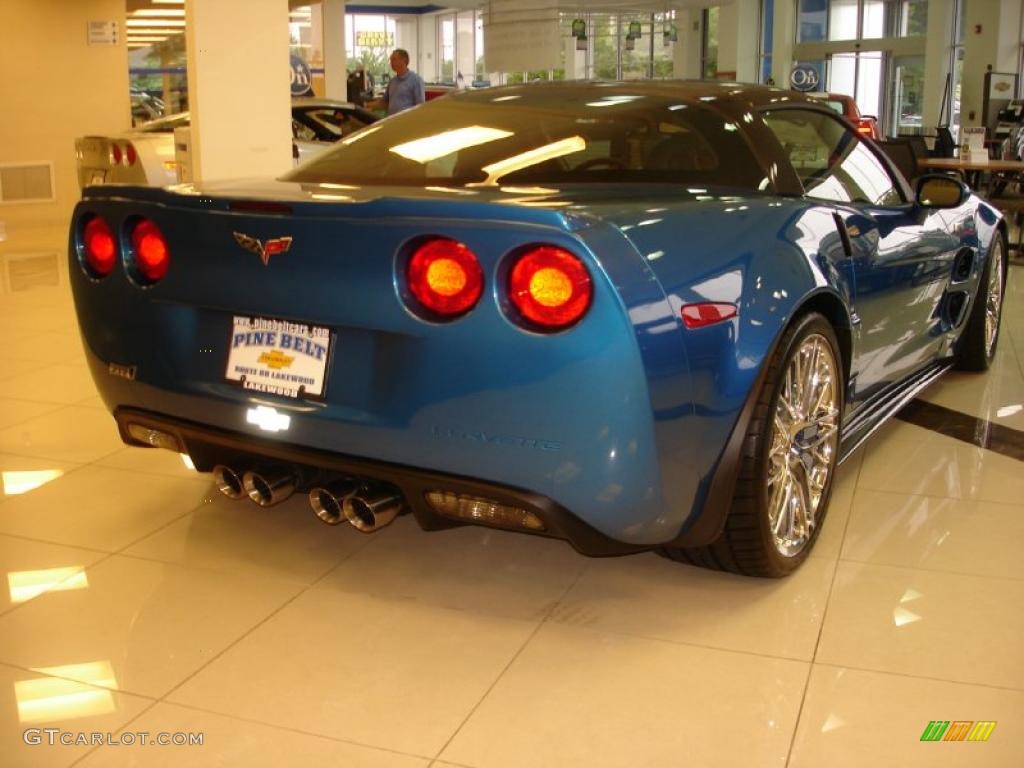 2010 Corvette ZR1 - Jetstream Blue Metallic / Titanium Gray photo #4