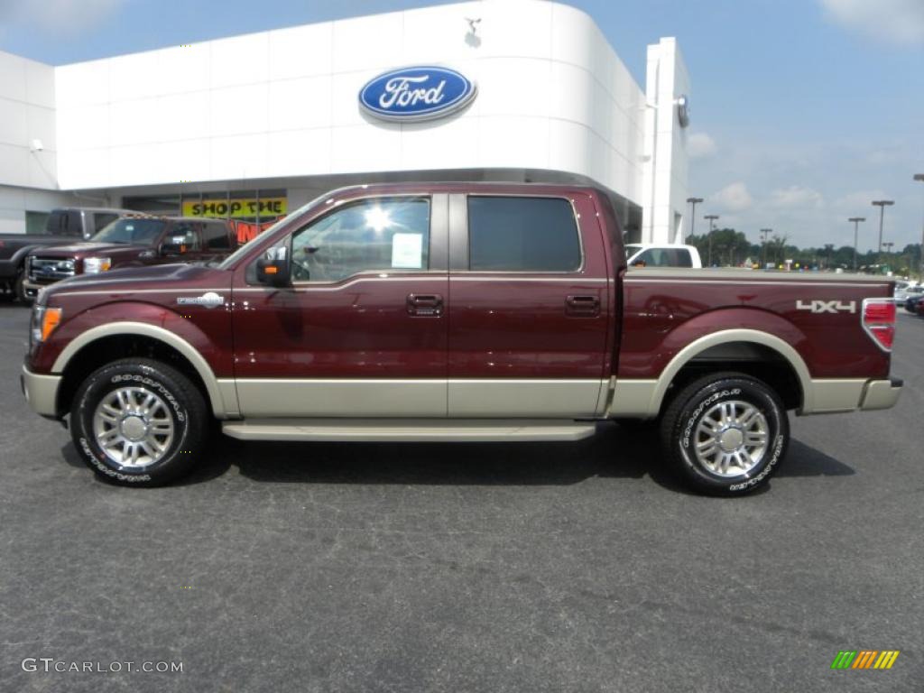 2010 F150 King Ranch SuperCrew 4x4 - Royal Red Metallic / Chapparal Leather photo #5