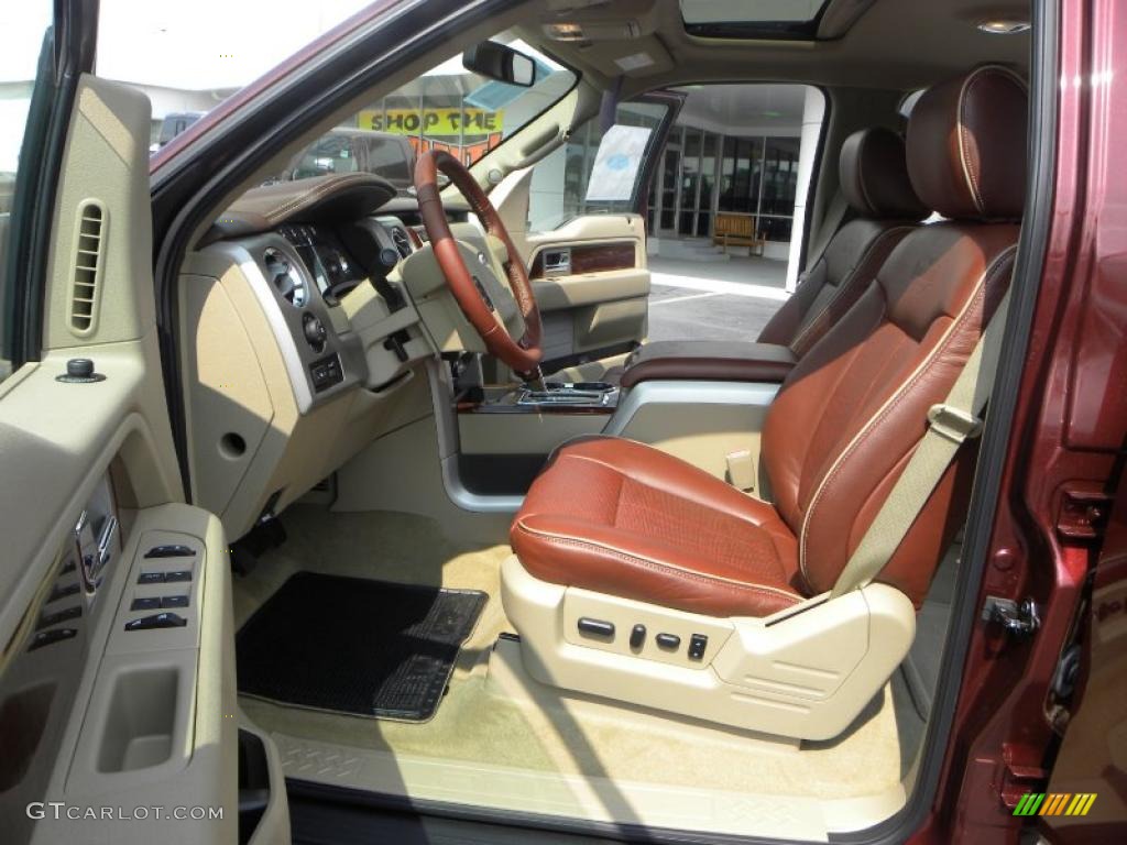 2010 F150 King Ranch SuperCrew 4x4 - Royal Red Metallic / Chapparal Leather photo #8