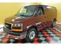 2005 Midnight Red Metallic GMC Savana Van 3500 Cargo  photo #3