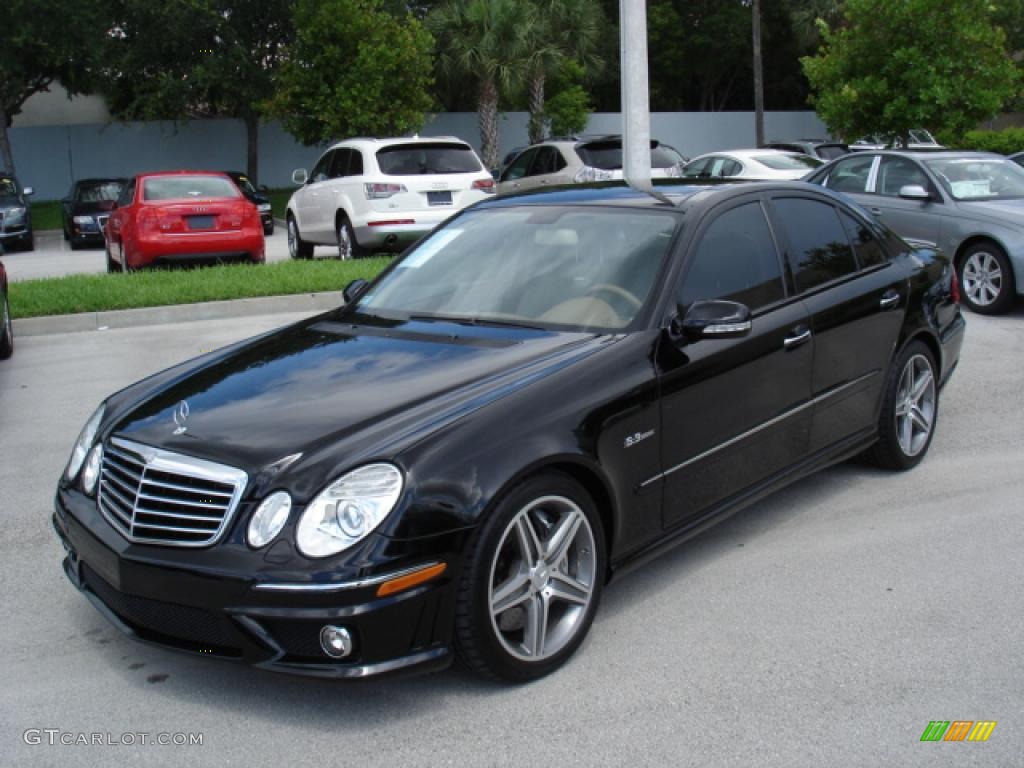 2008 E 63 AMG Sedan - Black / Cashmere photo #1