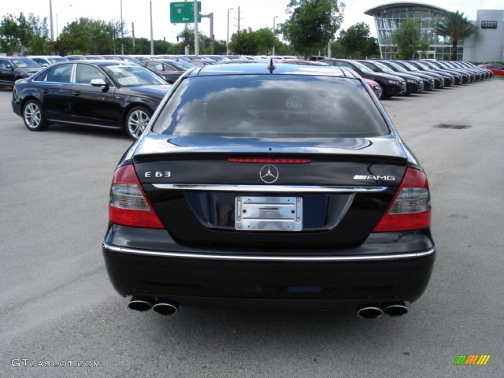 2008 E 63 AMG Sedan - Black / Cashmere photo #4