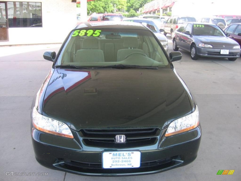 1998 Accord LX Sedan - Dark Emerald Pearl / Quartz photo #4