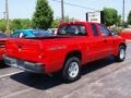 2007 Flame Red Dodge Dakota SXT Club Cab  photo #3