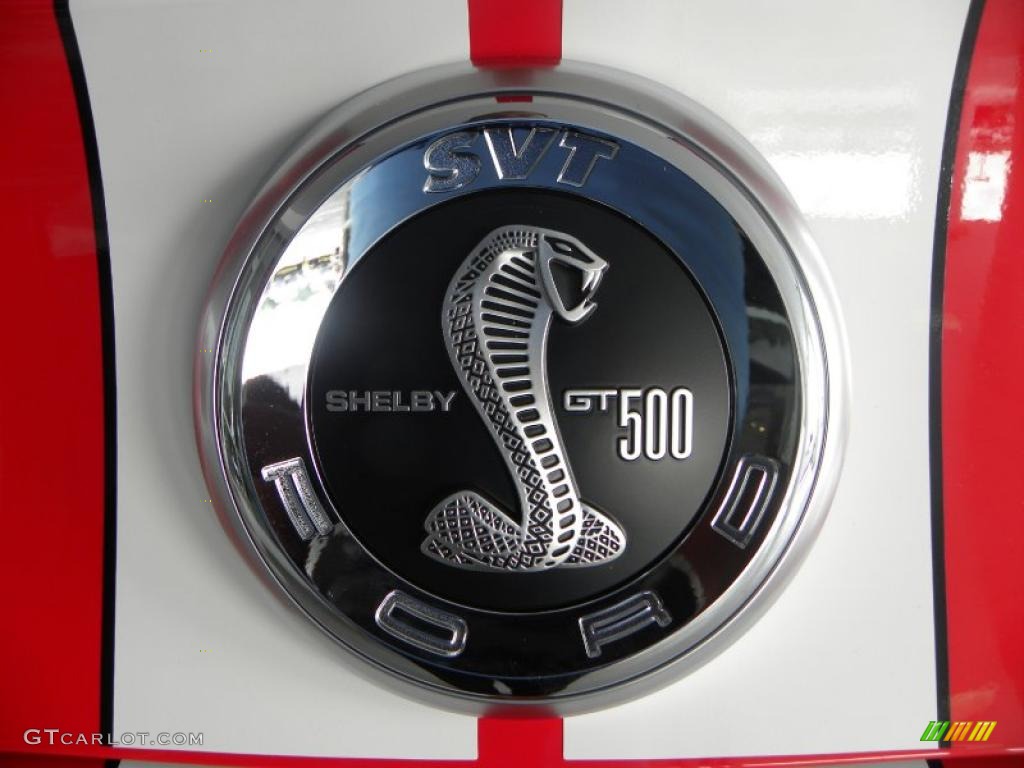2011 Mustang Shelby GT500 SVT Performance Package Coupe - Race Red / Charcoal Black/White photo #13