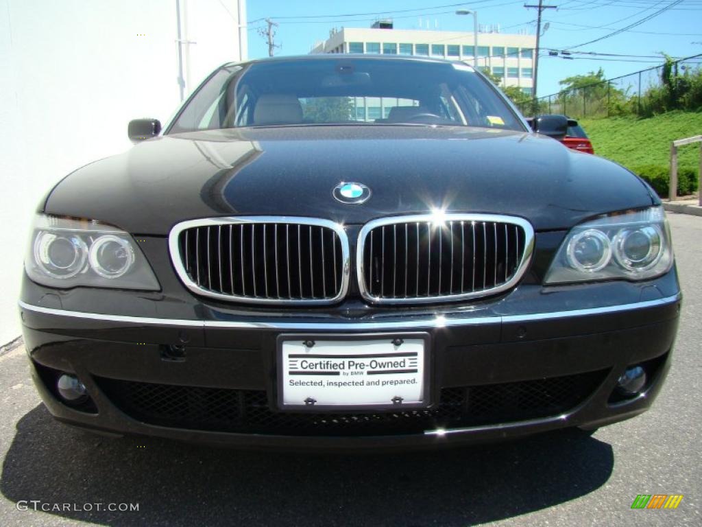 2008 7 Series 750Li Sedan - Jet Black / Cream Beige photo #2