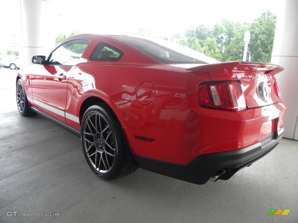2011 Mustang Shelby GT500 SVT Performance Package Coupe - Race Red / Charcoal Black/White photo #36