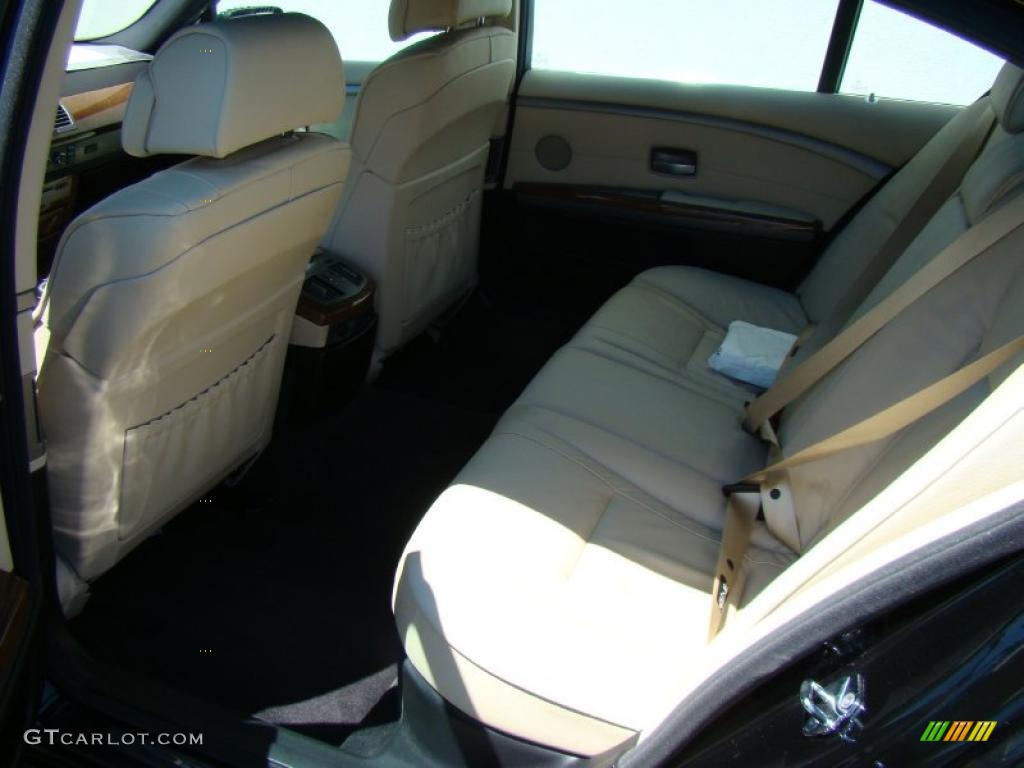 2008 7 Series 750Li Sedan - Jet Black / Cream Beige photo #11