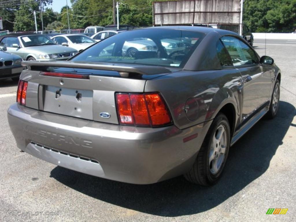 2002 Mustang V6 Coupe - Mineral Grey Metallic / Dark Charcoal photo #7