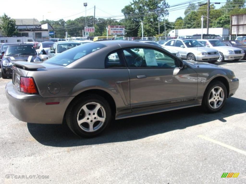 2002 Mustang V6 Coupe - Mineral Grey Metallic / Dark Charcoal photo #8