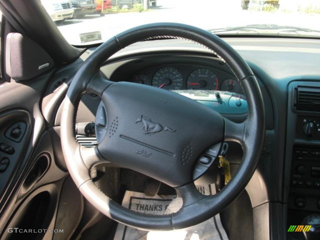 2002 Mustang V6 Coupe - Mineral Grey Metallic / Dark Charcoal photo #14