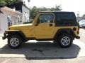 2000 Solar Yellow Jeep Wrangler Sport 4x4  photo #4