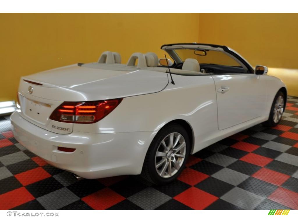 2010 IS 250C Convertible - Starfire White Pearl / Alabaster photo #2
