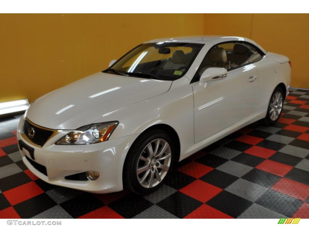 2010 IS 250C Convertible - Starfire White Pearl / Alabaster photo #5