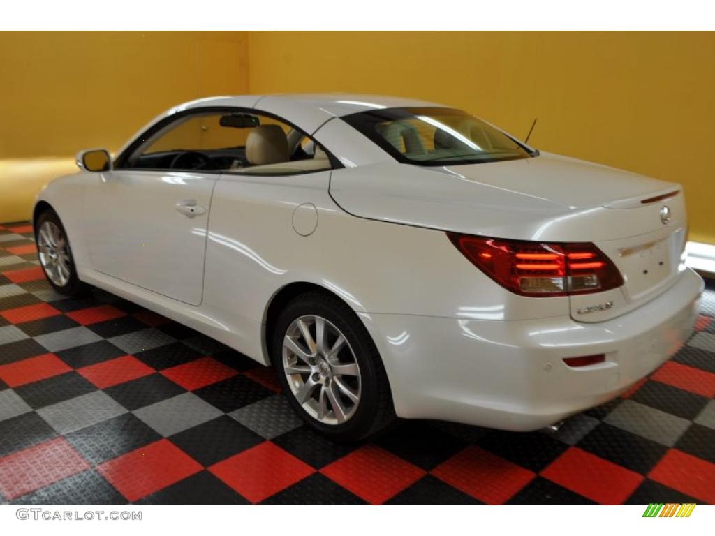 2010 IS 250C Convertible - Starfire White Pearl / Alabaster photo #6