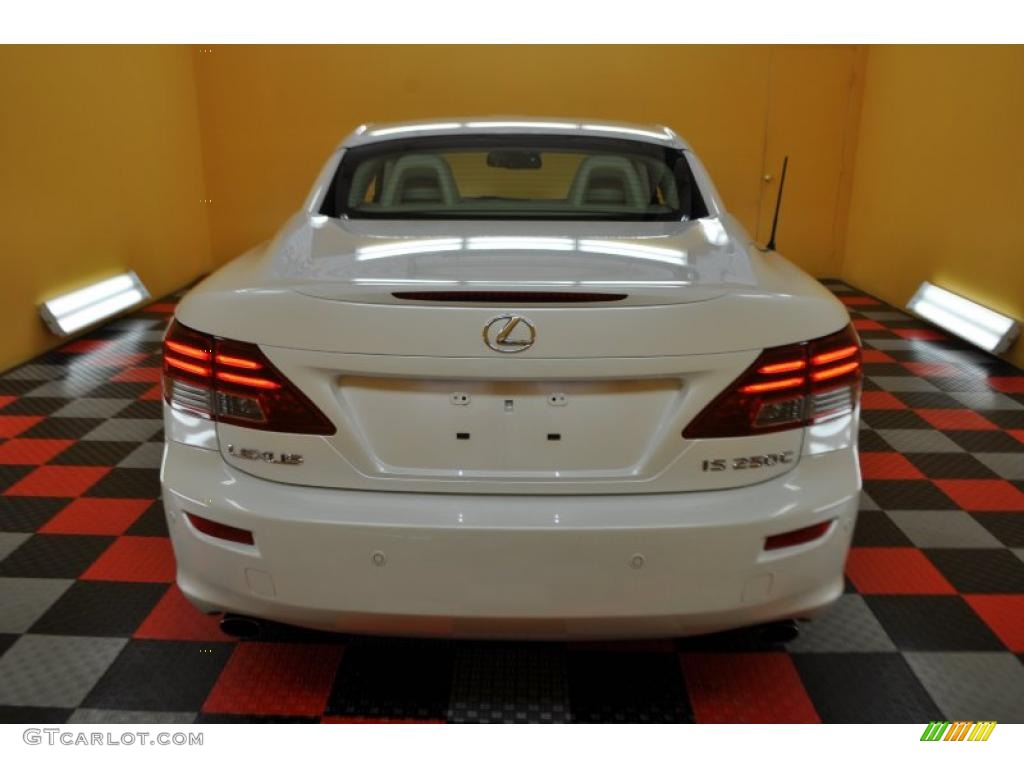 2010 IS 250C Convertible - Starfire White Pearl / Alabaster photo #7