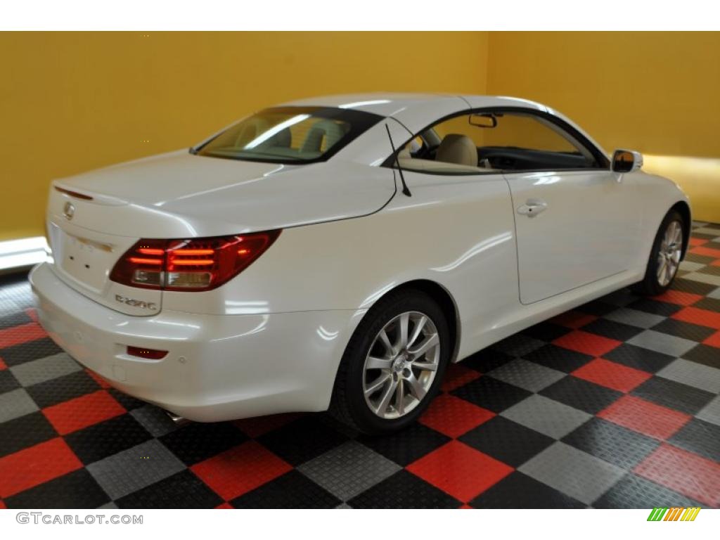 2010 IS 250C Convertible - Starfire White Pearl / Alabaster photo #8