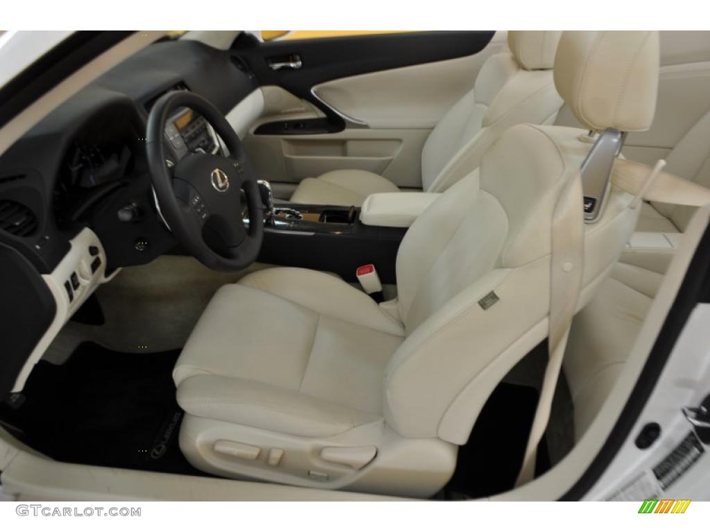2010 IS 250C Convertible - Starfire White Pearl / Alabaster photo #14