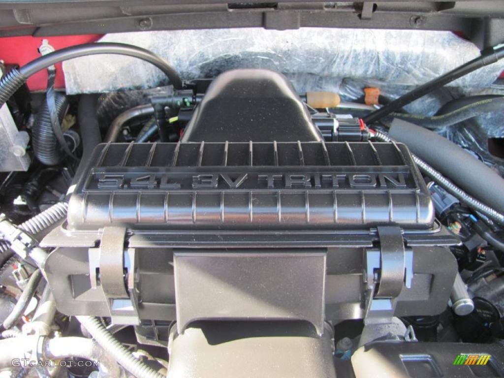 2007 F150 Lariat SuperCab 4x4 - Redfire Metallic / Tan photo #3