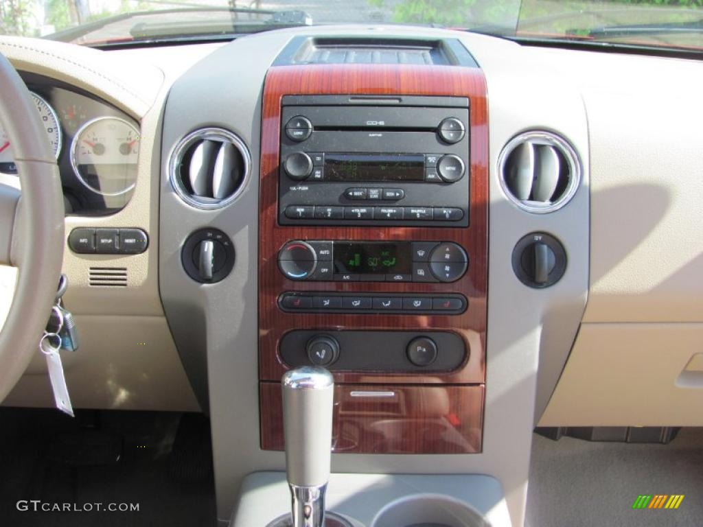 2007 F150 Lariat SuperCab 4x4 - Redfire Metallic / Tan photo #6