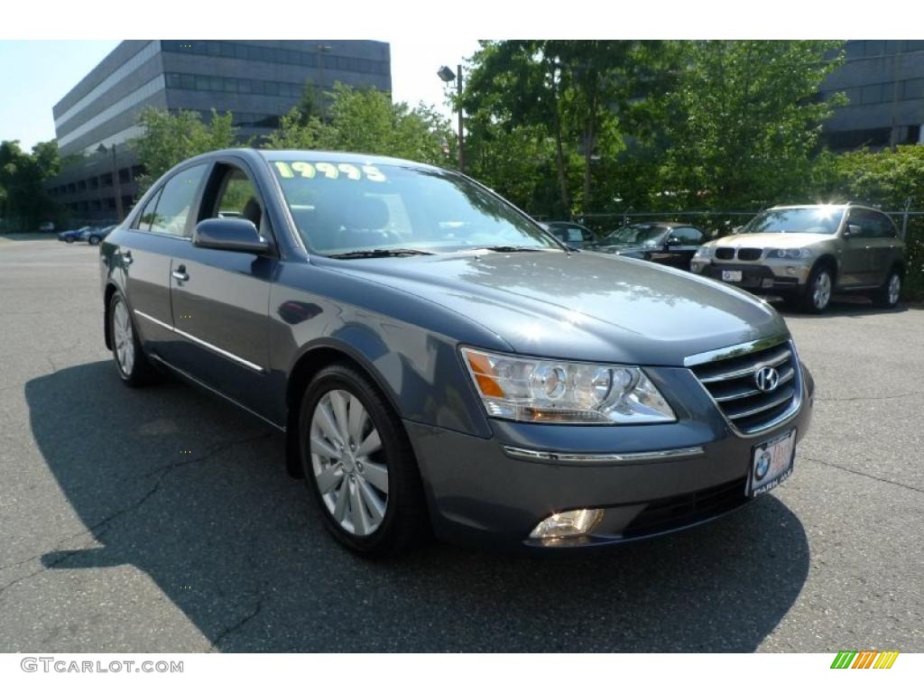 2009 Sonata Limited V6 - Slate Blue / Camel photo #1