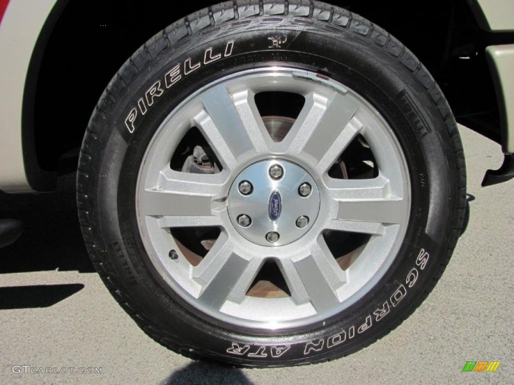 2007 F150 Lariat SuperCab 4x4 - Redfire Metallic / Tan photo #25