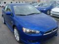 2010 Octane Blue Metallic Mitsubishi Lancer GTS  photo #13