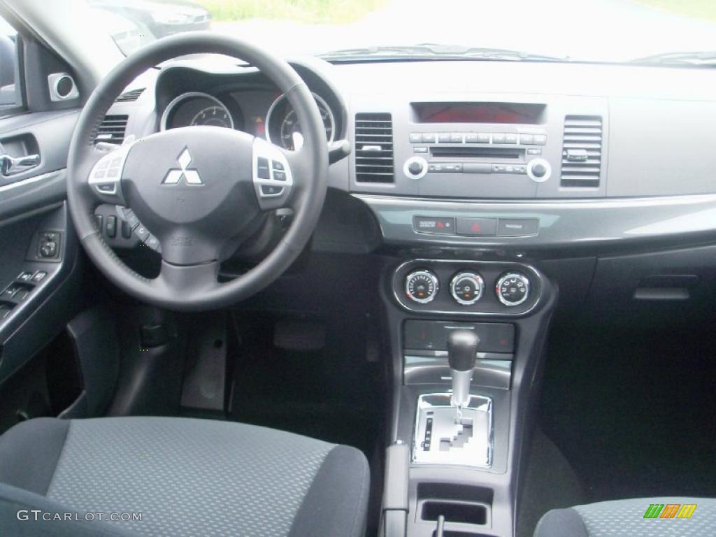 2010 Lancer GTS - Octane Blue Metallic / Black photo #26