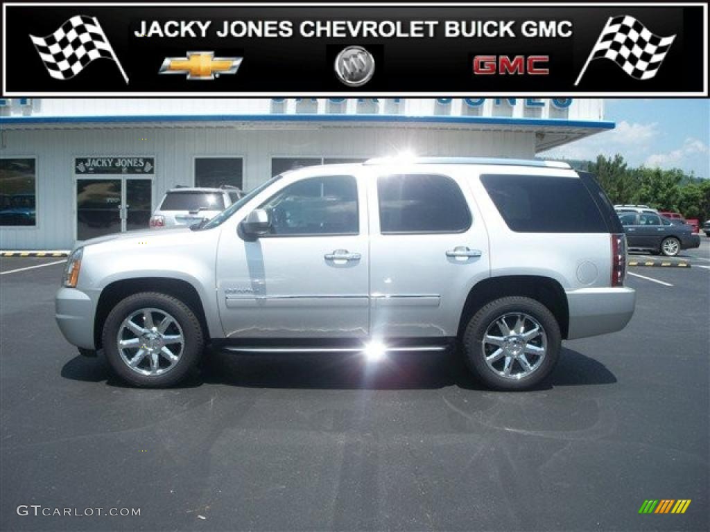 2010 Yukon Denali AWD - Pure Silver Metallic / Ebony photo #1