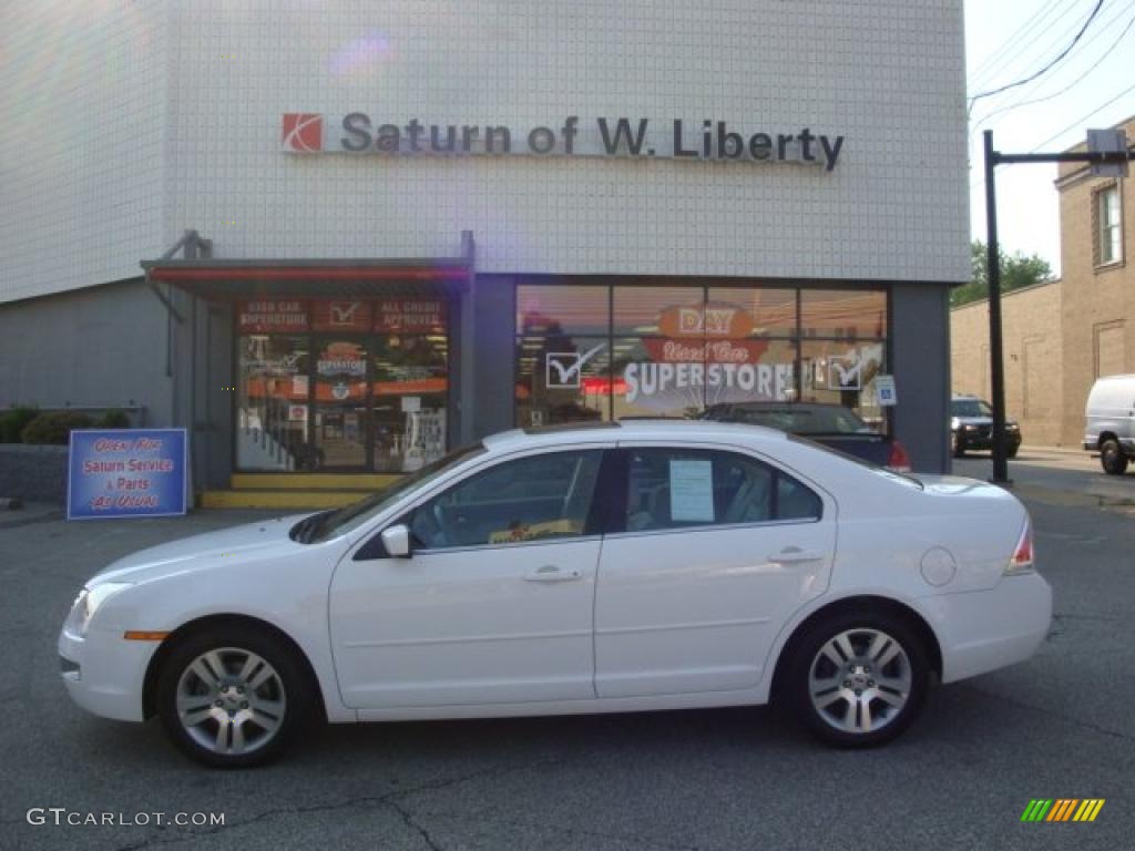 2007 Fusion SEL V6 - Oxford White / Camel photo #1