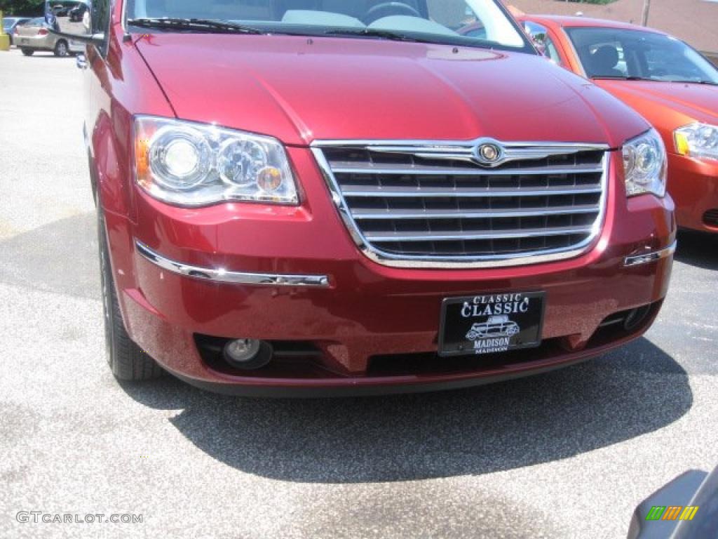 2010 Town & Country Limited - Inferno Red Crystal Pearl / Medium Slate Gray/Light Shale photo #2